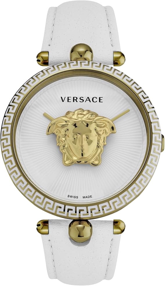 Versace Palazzo Empire Blanc &amp; Or – L’Élégance Pure Signée Haute Couture