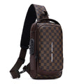 Sac de Poitrine Homme Antivol avec Port USB – Imperméable & Design Moderne