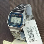 Montre Casio Numérique Rétro Homme – Acier Inoxydable, Étanche, Style Vintage