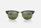 Ray-Ban Clubmaster RB3016 Or & Vert – Polarisées UV400