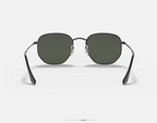 Ray-Ban Hexagonal Noir Polarisé – Monture Métal Black & Verres Green P