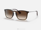 Ray-Ban Chris RB4187 Écaille – Verres Brun Dégradé UV400