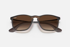 Ray-Ban Chris RB4187 Écaille – Verres Brun Dégradé UV400