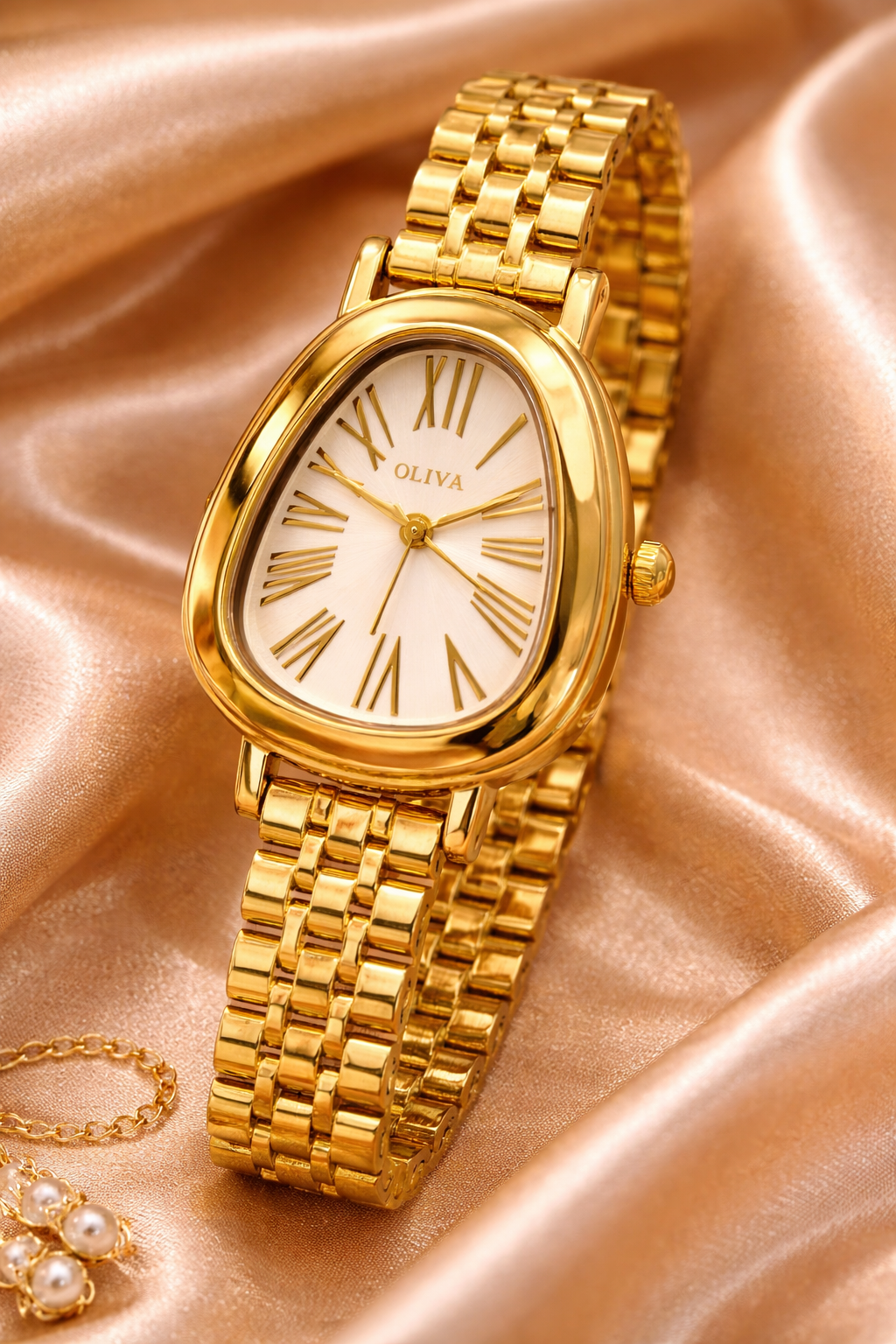 Montre OLIYA Dorée Intégrale – Luxe Intemporel et Élégance Absolue