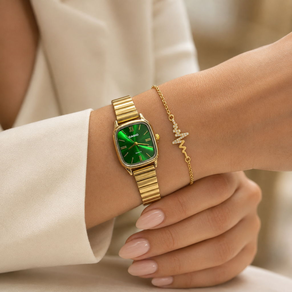 CASIO Luméa Flex Gold Vert Émeraude
