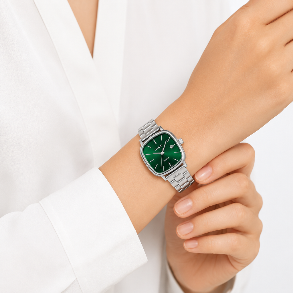 CASIO Luméa Silver Vert Émeraude