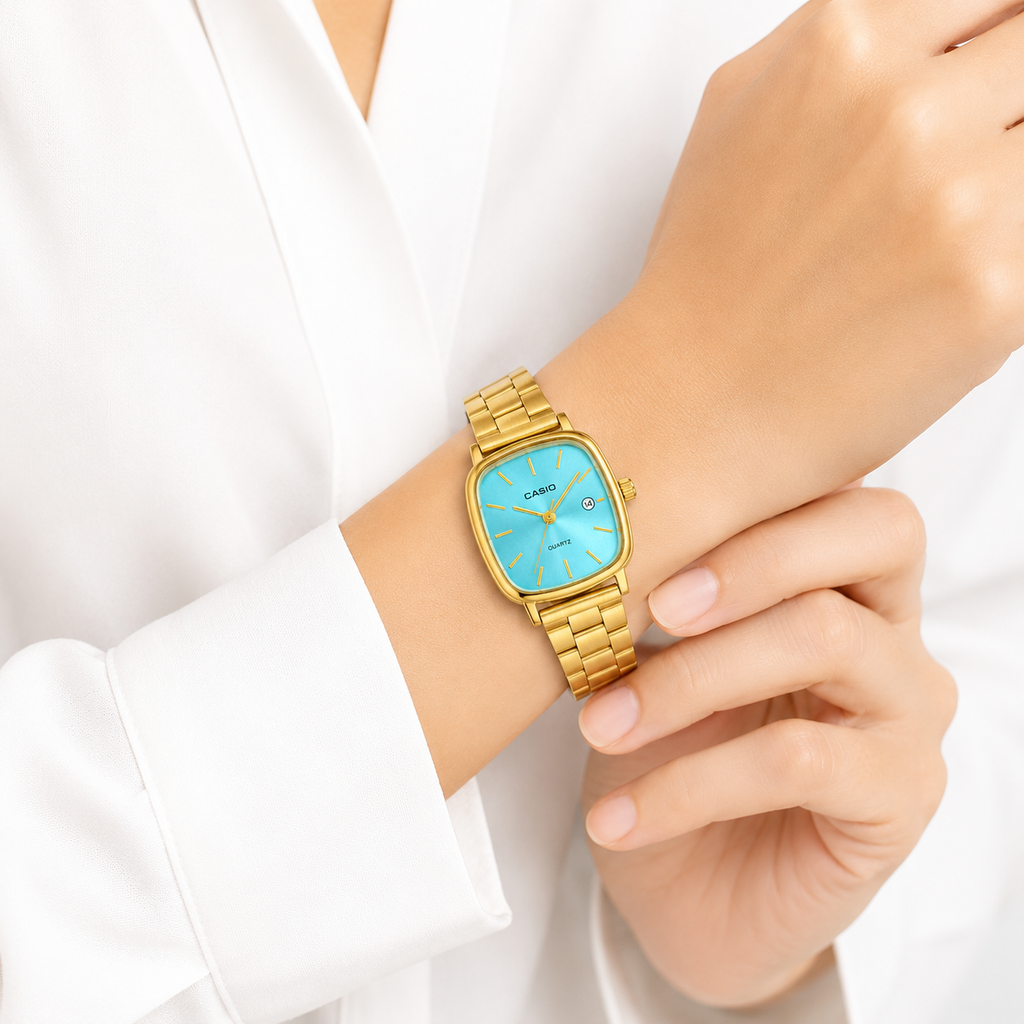 CASIO Luméa Gold Bleu Tiffany