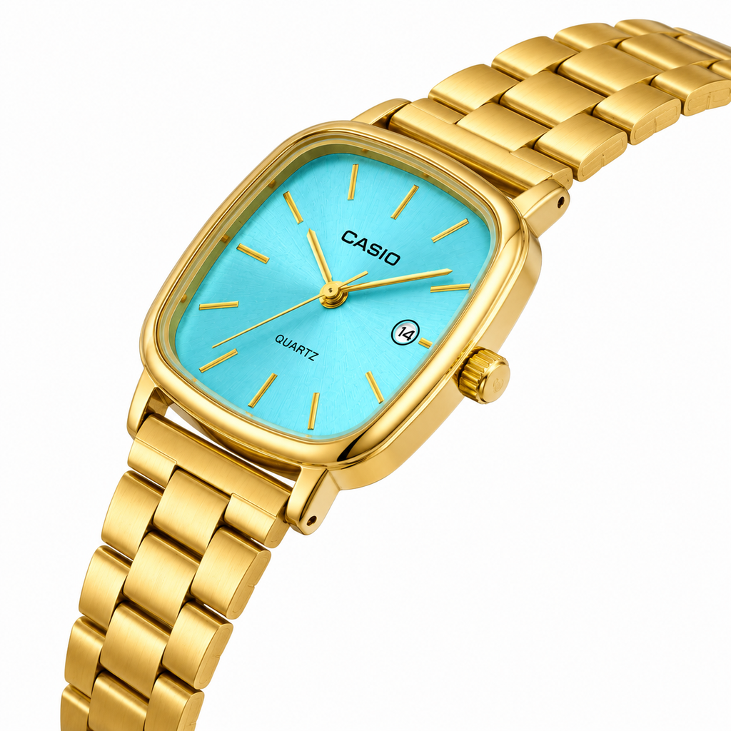 CASIO Luméa Gold Bleu Tiffany