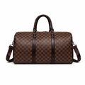 Sac de Voyage Damier Marron - Duffle Bag Luxe Classique | Week-end Premium Tunisie