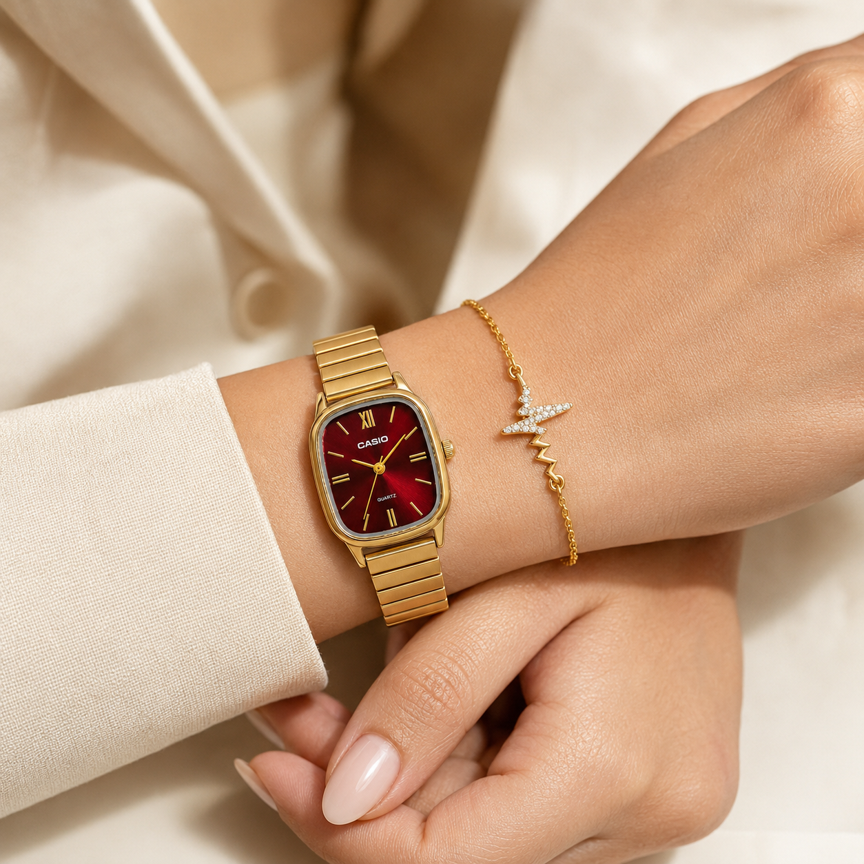 CASIO Luméa Flex Gold Rouge Rubis