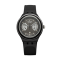 Montre Swatch Chronographe Noire Monochrome - Style Sportif et Discret
