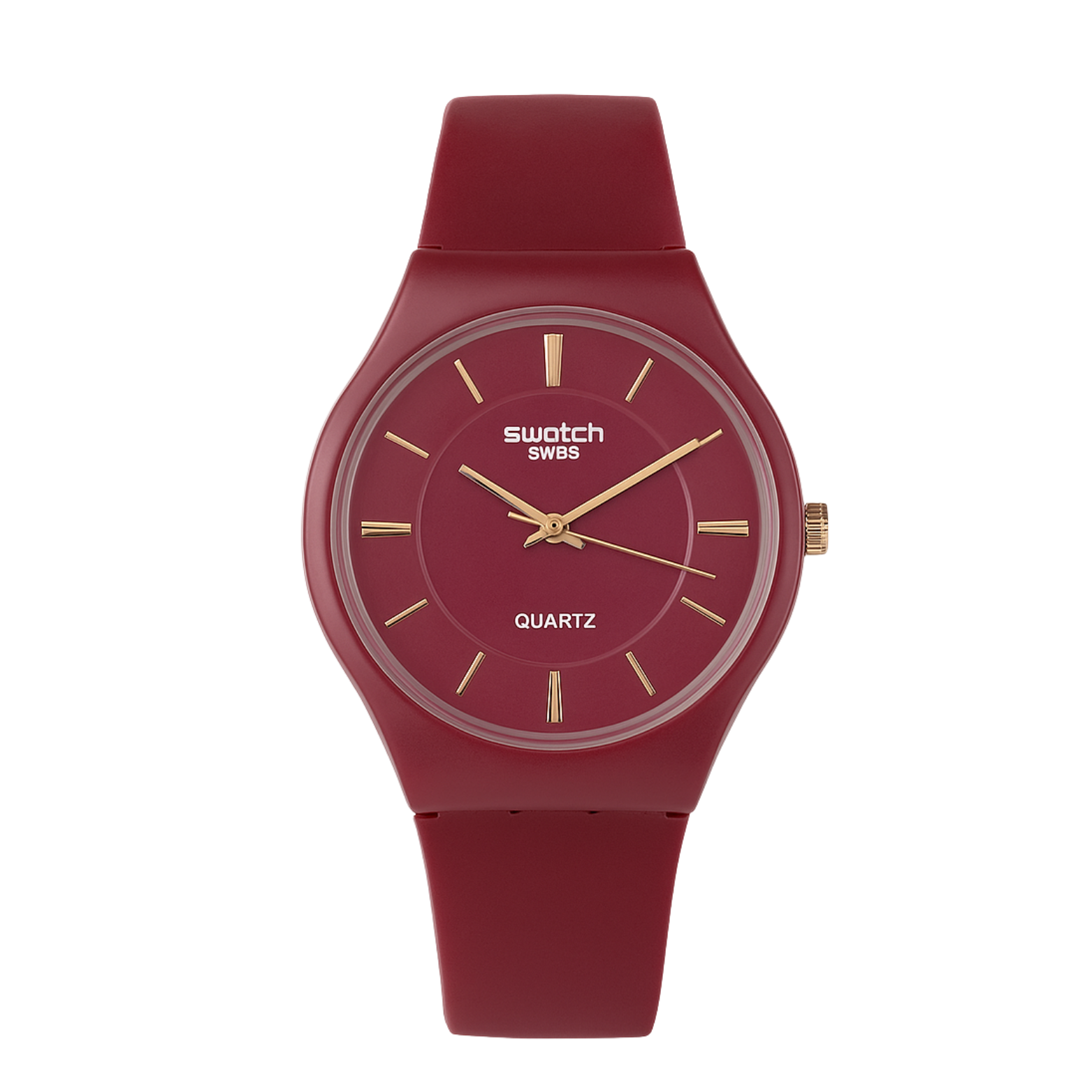 Swatch Femme Rouge Élégante – Montre Quartz Swiss Design | Résistante à l’eau & Garantie 2 Ans