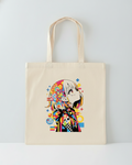 Tote Bag Anime Pop Art - Sac Toile Manga Coloré | Design Kawaii Tunisie