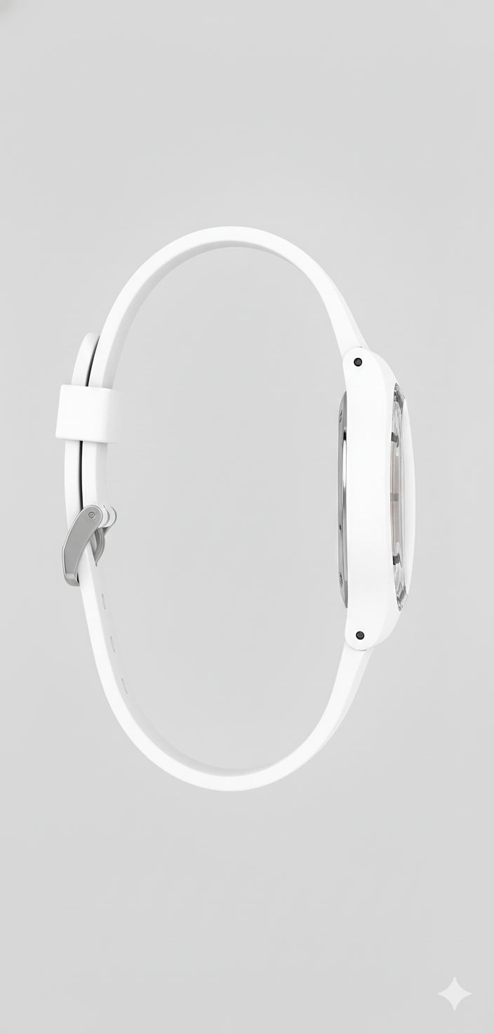 Swatch Femme Blanche Quartz Swiss – Design Élégant Blanc & Beige Doré | Résistante à l’eau, Garantie 2 Ans