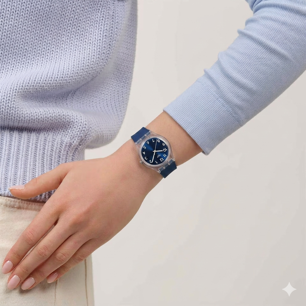 Swatch Blue Away quartz