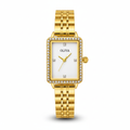 Montre OLIYA 609 Dorée Rectangulaire – Cadran Blanc Élégant et Éclat Raffiné