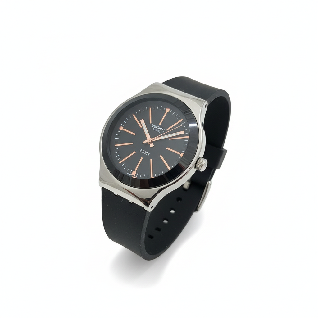 Montre Swatch Noir Élégant – L’Alliance Parfaite du Style Urbain et de la Modernité