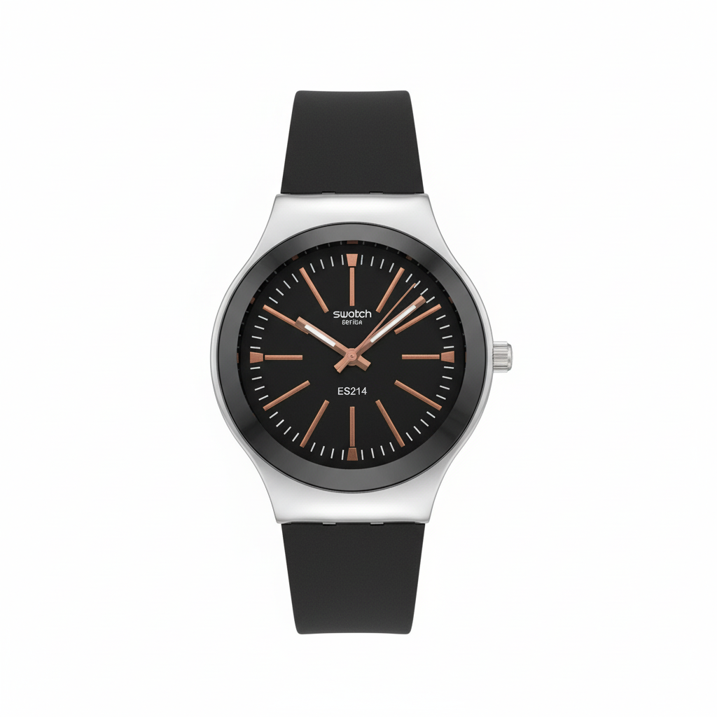 Montre Swatch Noir Élégant – L’Alliance Parfaite du Style Urbain et de la Modernité