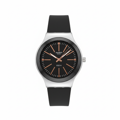 Montre Swatch Noir Élégant – L’Alliance Parfaite du Style Urbain et de la Modernité