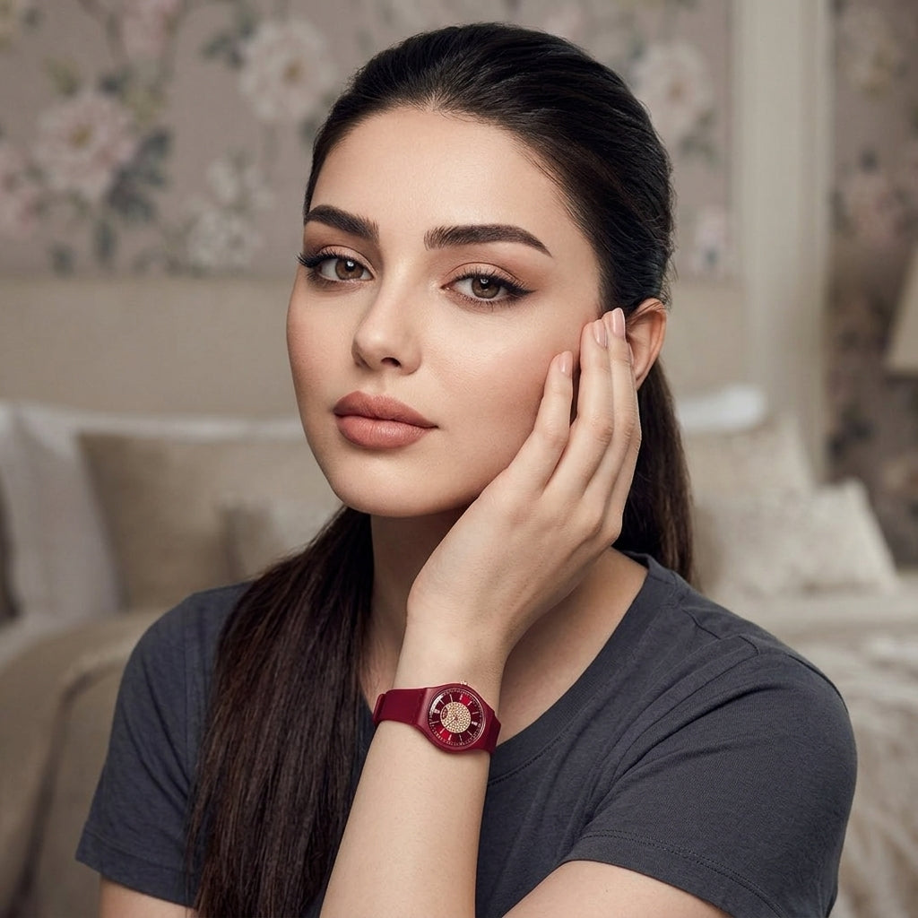 Swatch Swiss Crystal – L'Élégance Féminine qui Brille